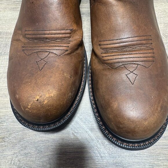 Ariat Groundbreaker Safety Toe Brown Leather Work Boots Men's Size 12 - Picture 3 of 9